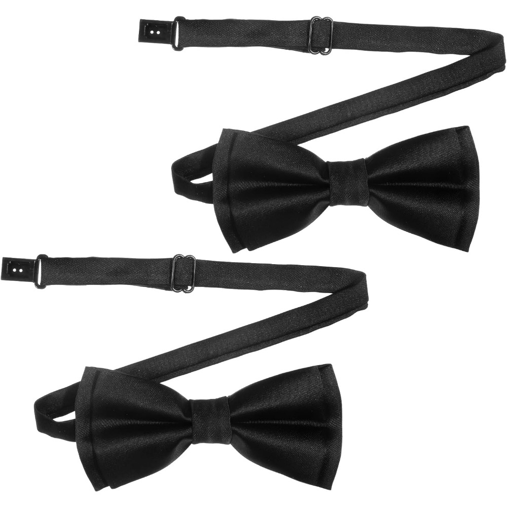 Event & Party Supply - Erkek Papyonları, 2'li Paket Düz Renk