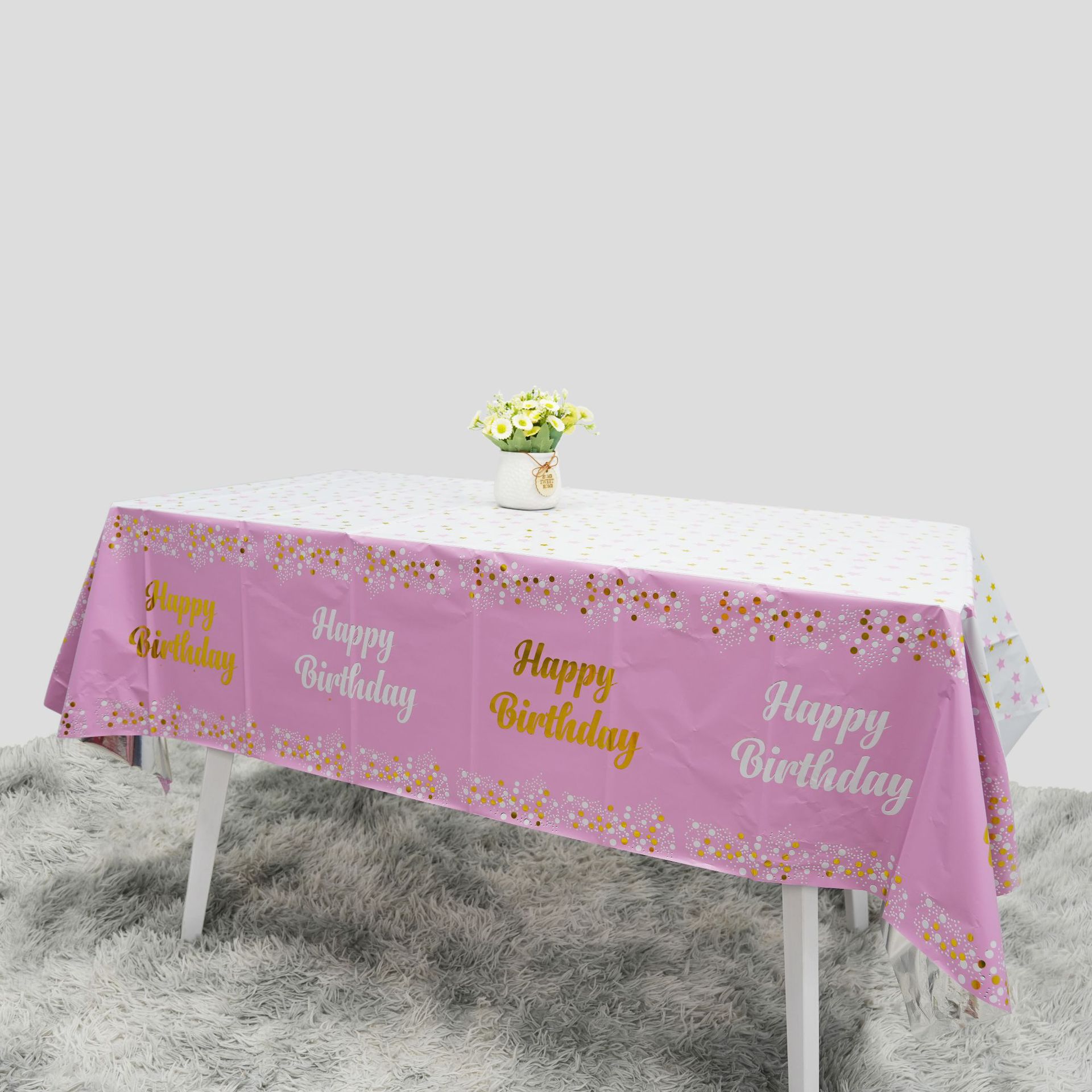 Table Cloth Disposable - Doğum günü tek kullanımlık masa örtüsü