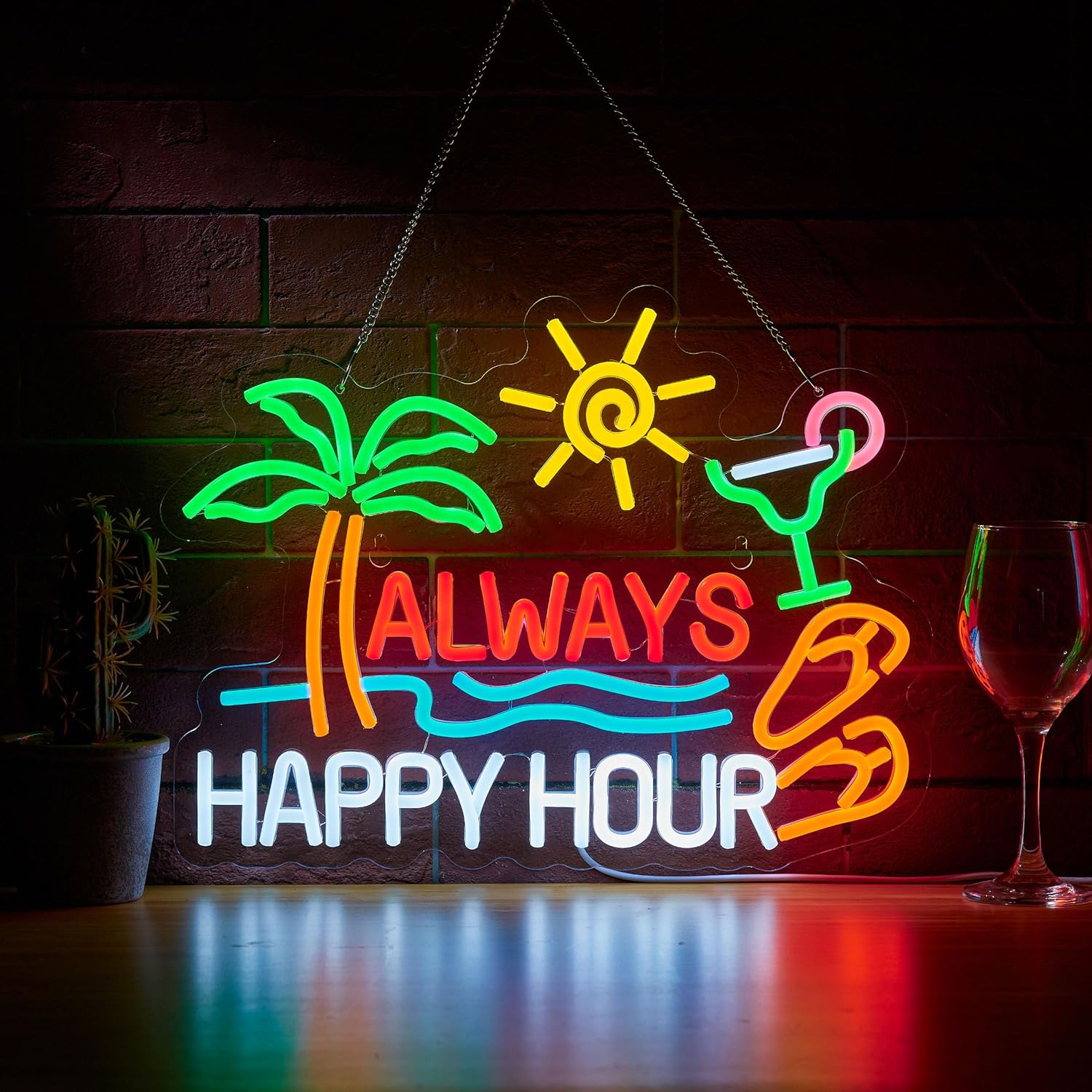 Her Zaman Mutlu Saatler Bira B - Neon Sign Party incelemesi ve fiyatı