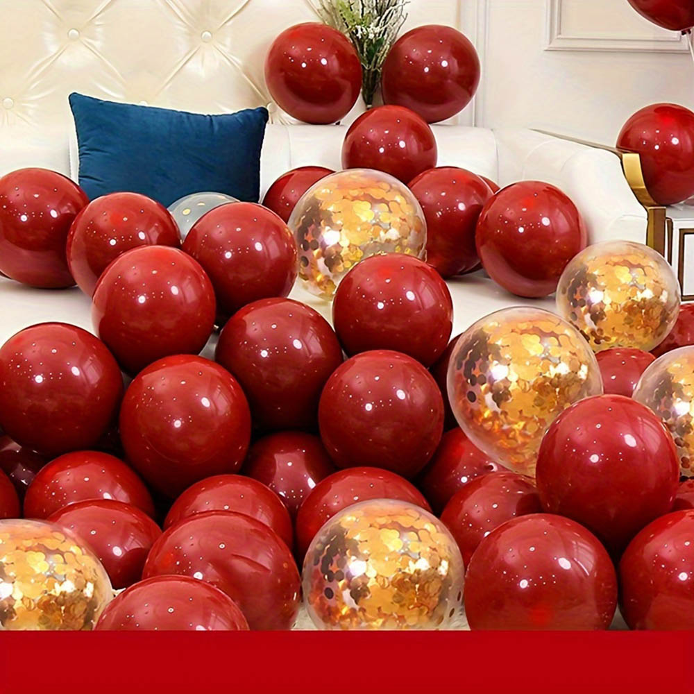 50 adet/paket Kırmızı Altın Ba - Balloon Arch Kit incelemesi ve fiyatı