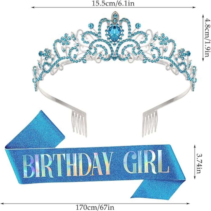 2 Parça Set Yapay Elmas Krista - Birthday Sash Glitter incelemesi ve fiyatı