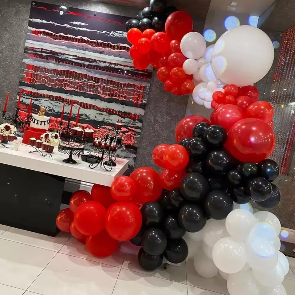 98 Adet Kırmızı ve Siyah Balon - Balloon Arch Kit incelemesi ve fiyatı